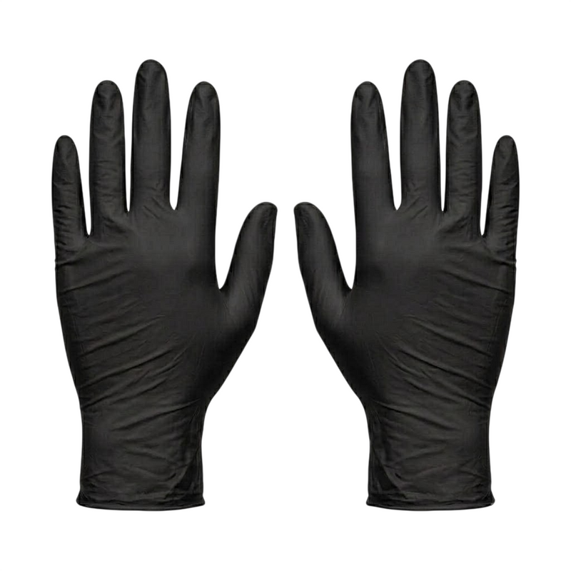 Cargue la imagen en el visor de la galería, Guante Nitrilo Negro Mediano Caja Con 100 Piezas marca Ambiderm