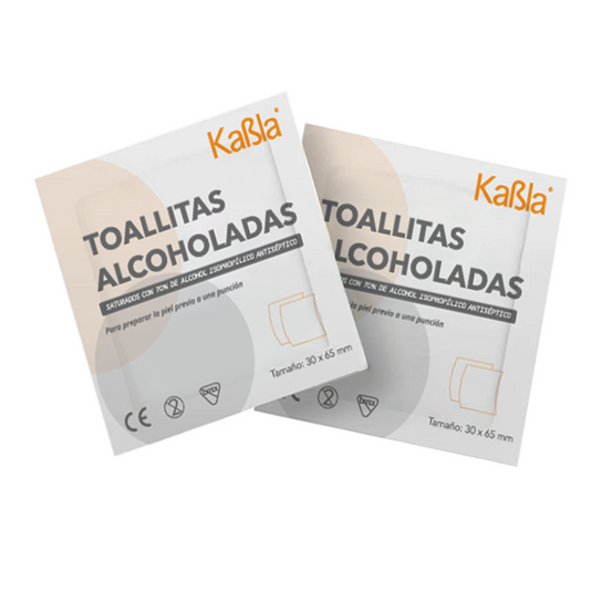 Toallitas Alcoholadas con 70% de Alcohol Isopropílico  - Caja con 200 piezas