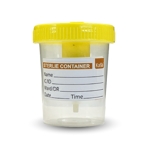 Vaso De Recolección De Orina Transfertop Con Dispositivo De Transferencia Integrado,120Ml Estéril, Envuelto Individualmente- Caja Con 300 Piezas -Kabla