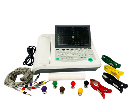Electrocardiografo Con Autodiagnostico De 12 Canales Y 12 Derivaciones (Electrocardiograma) Catálogo: ECEM1201