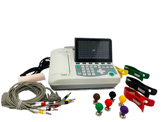 Electrocardiografo Con Autodiagnostico De 6 Canales Y 12 Derivaciones (Electrocardiograma) Catálogo: ECEM601