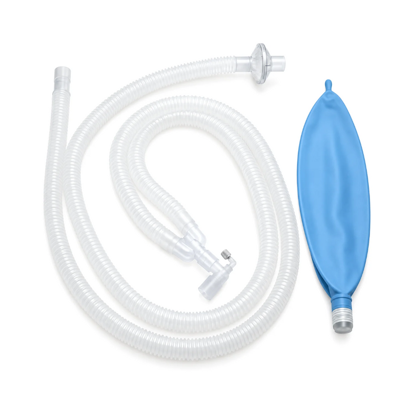Cargue la imagen en el visor de la galería, Circuito de Anestesia Adulto Fijo en Y de 1.53mts. Incluye: Bolsa de 3 lts. y Filtro Bacteriano marca Hudson