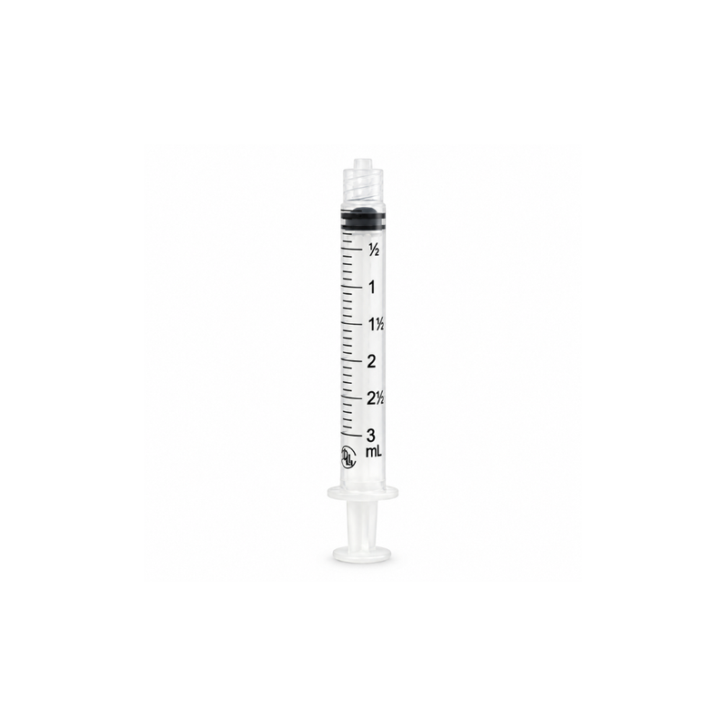 Cargue la imagen en el visor de la galería, Jeringa esteril y desechable sin aguja 3ml con 100 piezas marca DL
