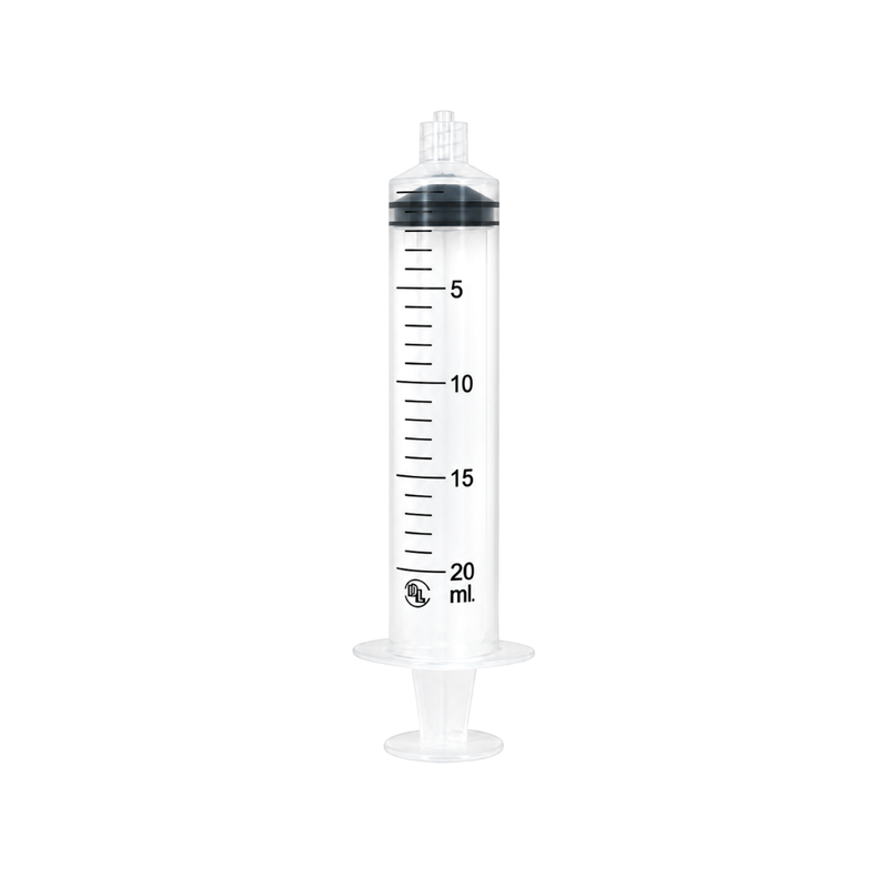 Cargue la imagen en el visor de la galería, Jeringa esteril y desechable sin aguja 20ml con 50 piezas marca DL