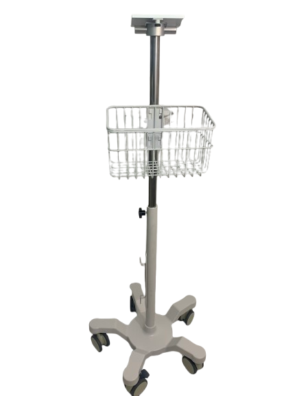 Carrito Para Traslado De Monitor Y Ecg, Con Canastilla Y 5 Ruedas Catálogo: KN0001