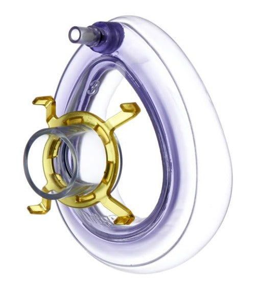 Mascarilla De Anestesia Desechable para Niño Comfortstar® con Anillo de Engrane Chicle Tamaño 3 Catálogo: MP01533