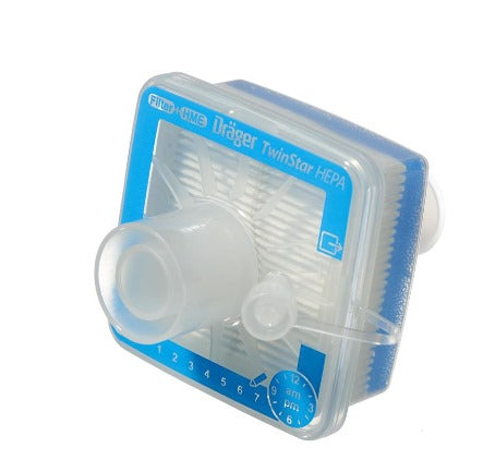 Filtro Mecánico Desechable con HME Twinstar® Hepa Plus con 90 ML de Espacio Muerto Catálogo: MP05801