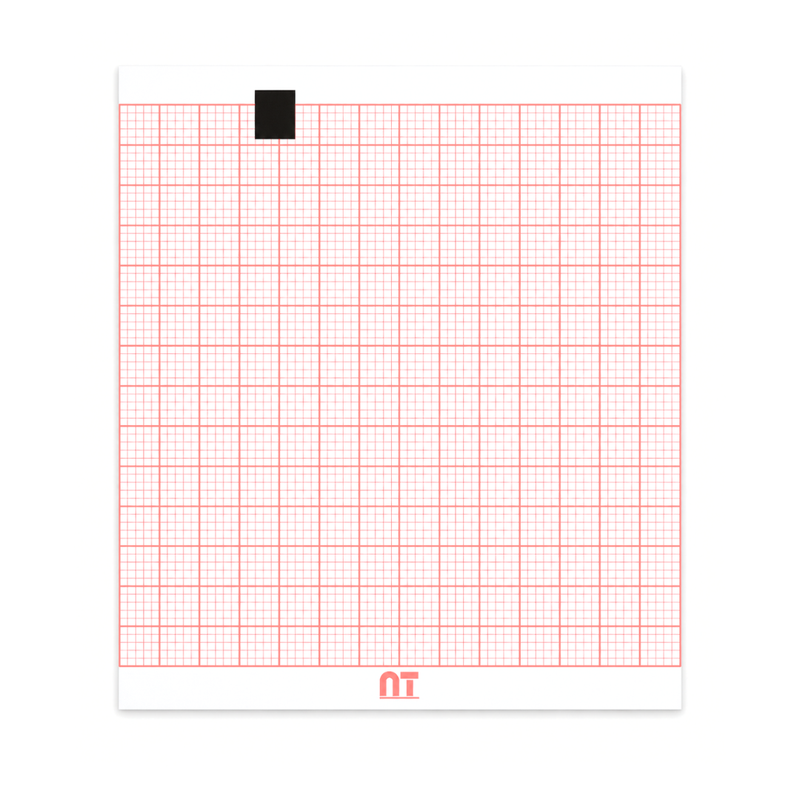 Cargue la imagen en el visor de la galería, Papel graficado en rojo. Medidas: 8cm*7cm Doblado en Z de 315 hojas. Para ECG Schiller AT1-G2. marca NT