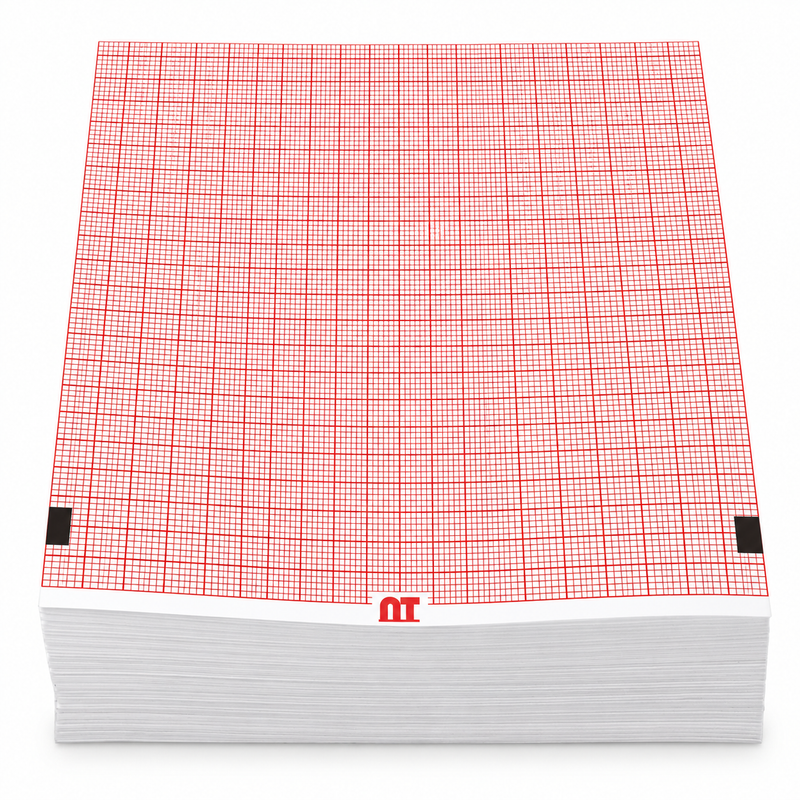 Cargue la imagen en el visor de la galería, Papel graficado en rojo. Medidas: 11.2 *9 cm Doblado en Z de 300 hojas KENZ302 marca NT