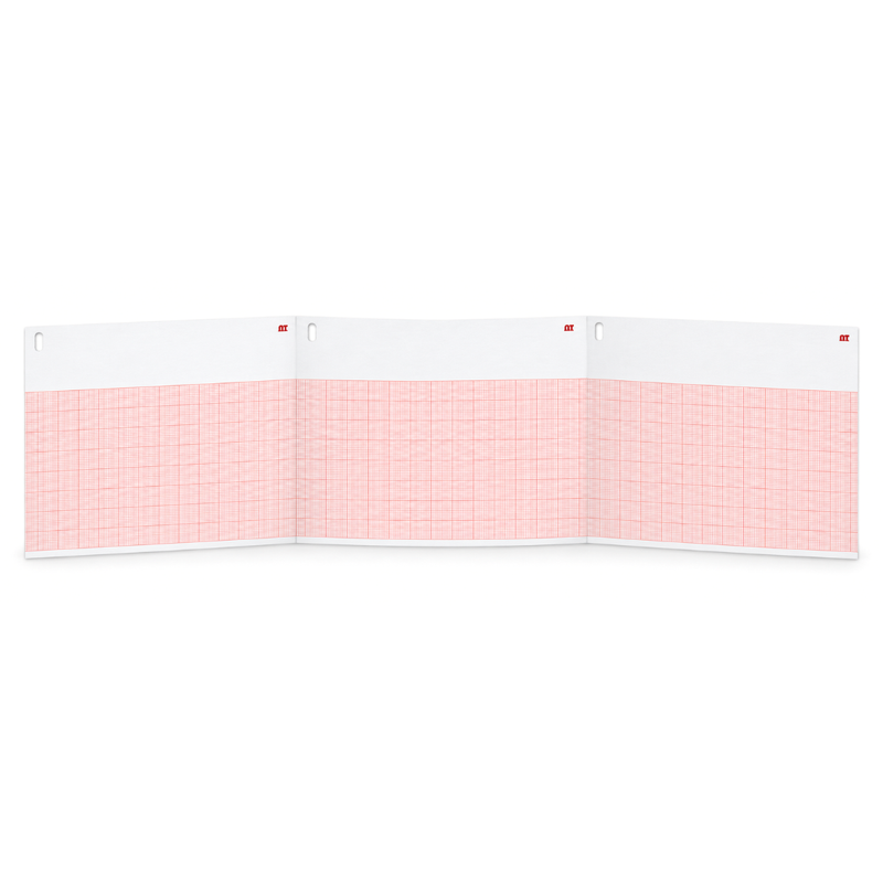 Cargue la imagen en el visor de la galería, Papel graficado en rojo. Medidas: 21.5cm*28cm Doblado en Z de 200 hojas. Para Burdick 7868. marca NT