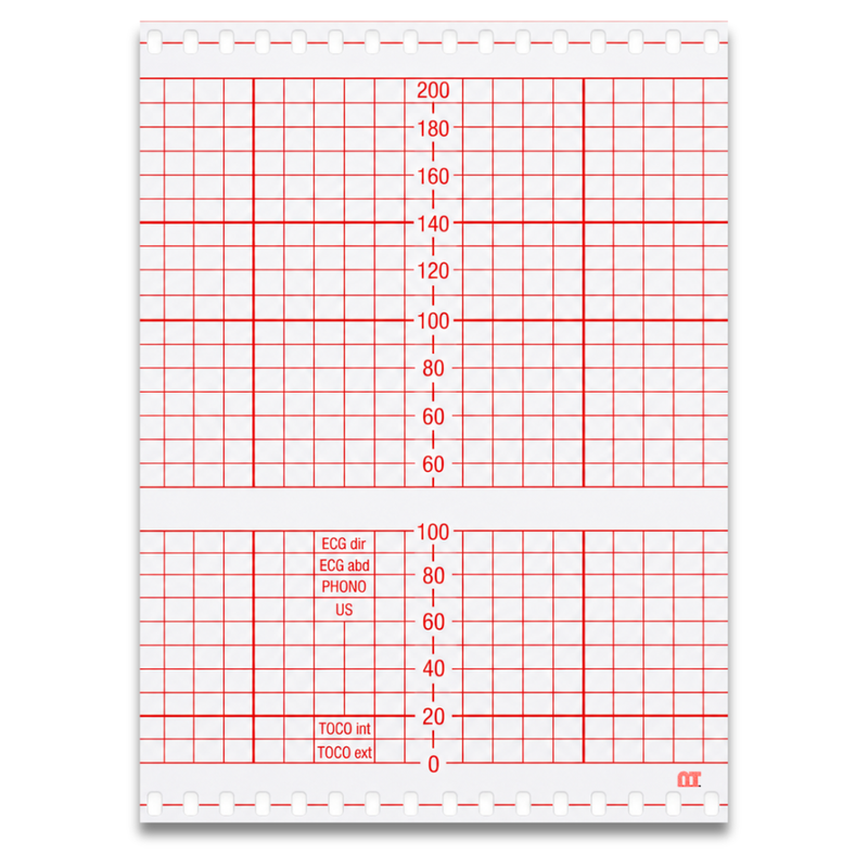 Cargue la imagen en el visor de la galería, Papel graficado en rojo. Medidas: 15.1cm*10cm Doblado en Z de 200 hojas.Phillips marca NT