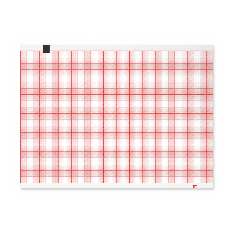Cargue la imagen en el visor de la galería, Papel graficado en rojo. Medidas: 11.4cm*15cm Doblado en Z de 100 hojas. SCHILLER FT-1 marca NT