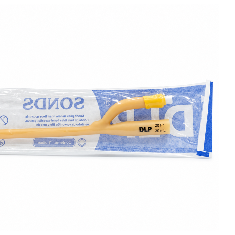 Cargue la imagen en el visor de la galería, Sonda Foley esteril y desechable de 30ml calibre 20 Fr (2 Vías) ccon 20 piezas marca DLP