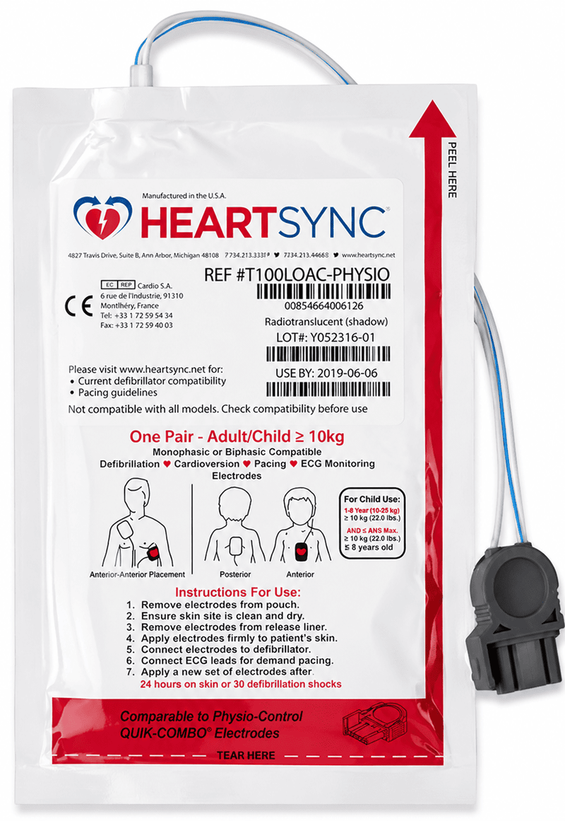 Cargue la imagen en el visor de la galería, Electrodos Adulto 16384/T100Ac-Physio marca Curaplex/Heartsync