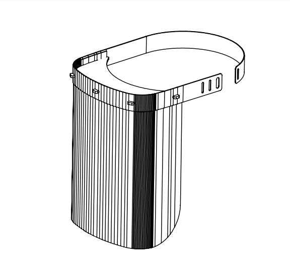 Cargue la imagen en el visor de la galería, Careta de Protección Facial de PETG Máscara Reutilizable Ultra Resistente