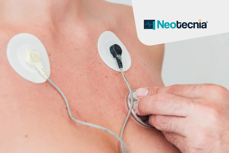 Médico evaluando el funcionamiento del holter