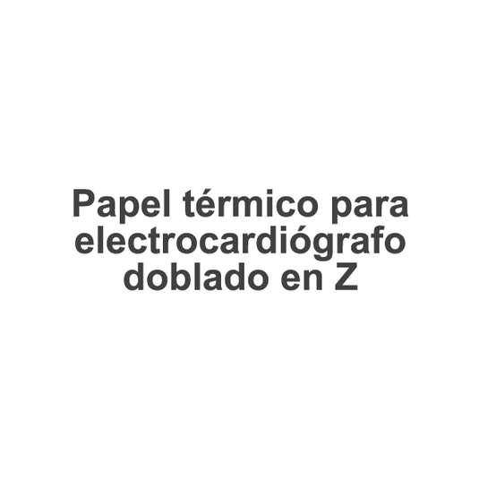 Papel térmico para electrocardiógrafo doblado en Z