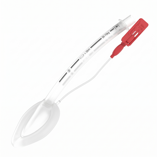 Mascarilla Laringea Laryseal Transparente De Una Via Desechable #4 marca Flexicare