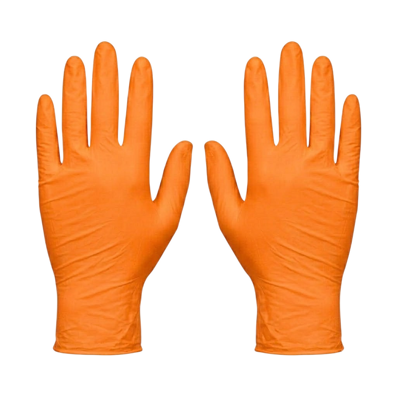 Cargue la imagen en el visor de la galería, Guante De Látex Ambiderm Plus Liso Naranja Talla Chica Caja Con 100 Piezas marca Ambiderm
