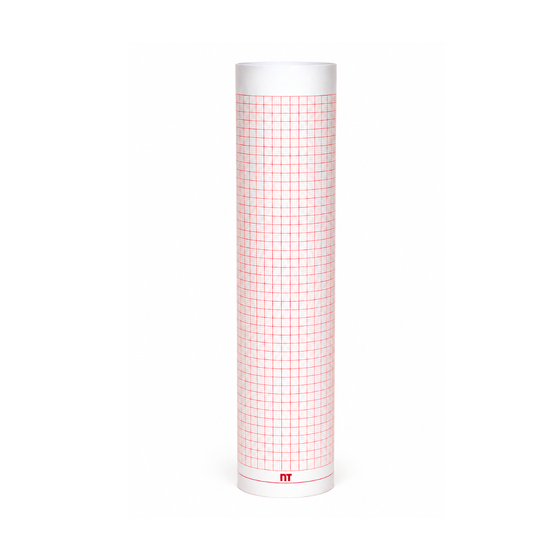 Rollo graficado en rojo. Medidas: 21.5cm*30m. Para ECG Bionet Cardiocare EKG2000/3000. marca NT