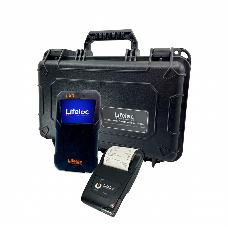 Cargue la imagen en el visor de la galería, Alcoholímetro Lx9 Bt Kit, Con Batería Recargable E Impresora Bt - Una Pieza marca Lifeloc
