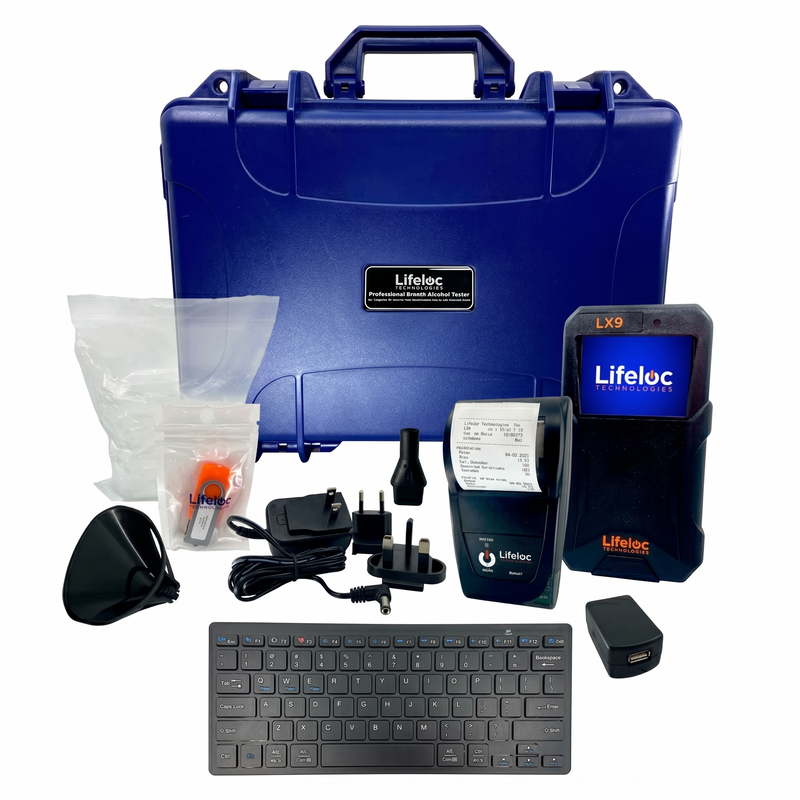Cargue la imagen en el visor de la galería, Alcoholímetro Lx9 Dms Bt Kit, Con Batería Recargable, Teclado E Impresora Bt - Una Pieza marca Lifeloc
