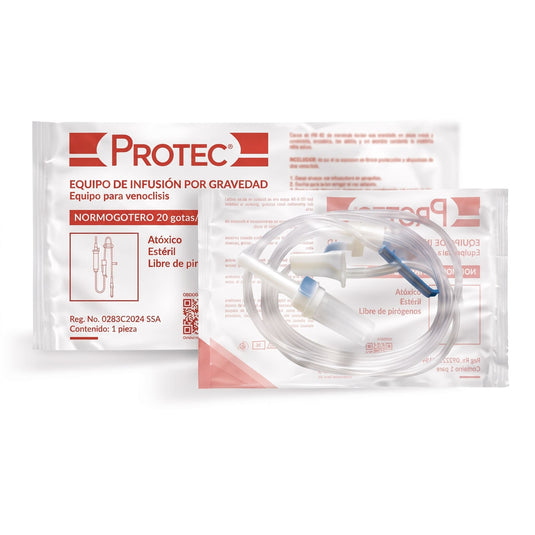 Equipos Para Venoclisis Sin Aguja Estériles Desechable Normogotero PI caja con 1 Pieza Marca Protec