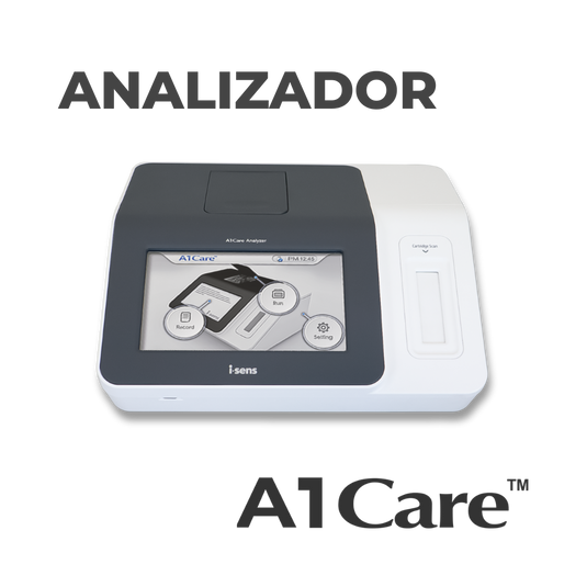 Analizador A1Care para Hemoglobina Glicosilada (HbA1c) y Albúmina-Creatinina (ACR) i-Sens
