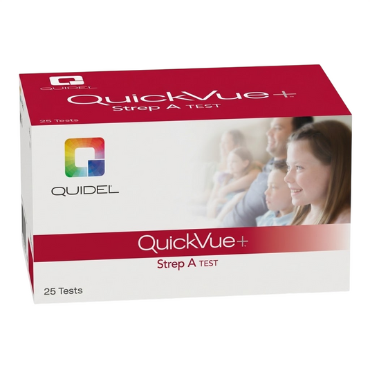 Prueba para Deteccion de Estreptococo A en Cassette - Caja con 25 pruebas - QuickVue