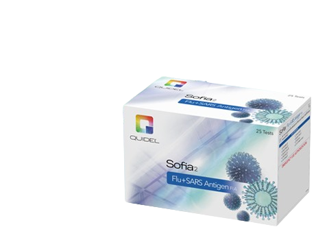 20377 Prueba Sofia 2 para detección de Influenza + Antígeno de SARS-Cov-2 por Inmunofluorescencia - caja con 25 pruebas
