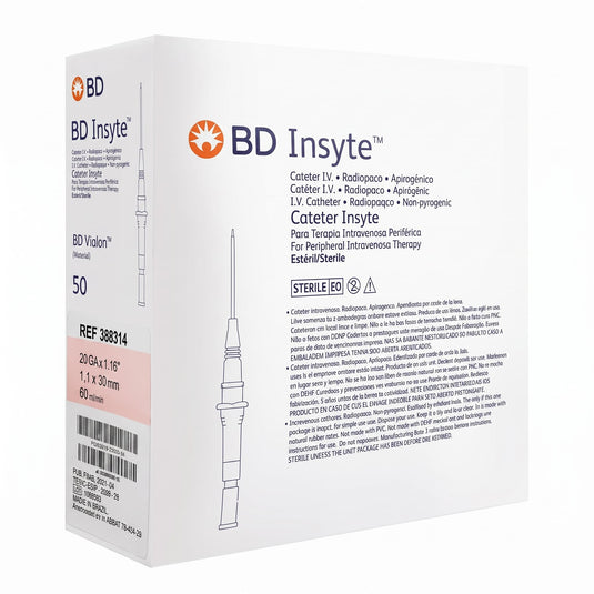 Catéter De Seguridad PNK 20GX1.16IN con 50 piezas Marca BD