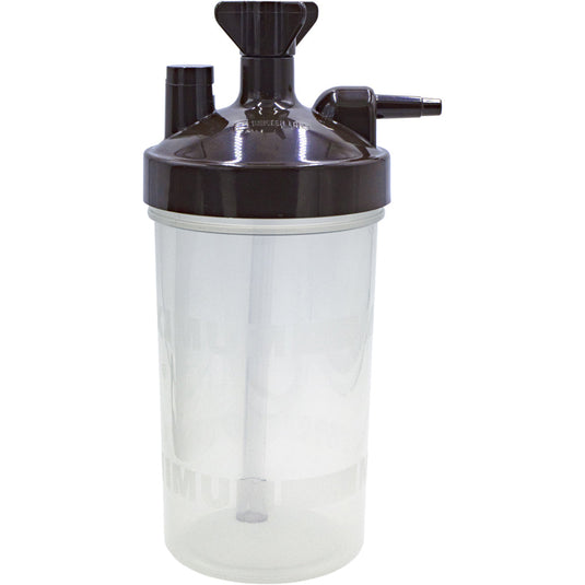 Vaso humidificador para oxígeno marca Salter Labs con válvula de seguridad de 6 PSI