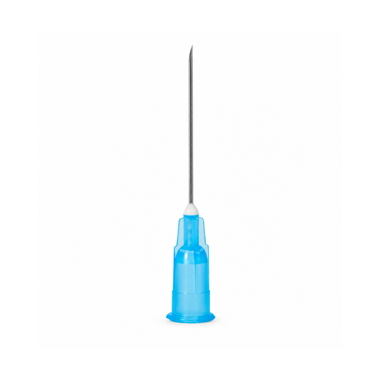 Aguja hipodermica desechable 23Gx25mm con 100 piezas marca DL