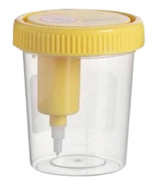 Vaso De Recolección De Orina Con Dispositivo De Transferencia Integrado,120Ml Estéril, Envuelto Individualmente-Pza-Kabla
