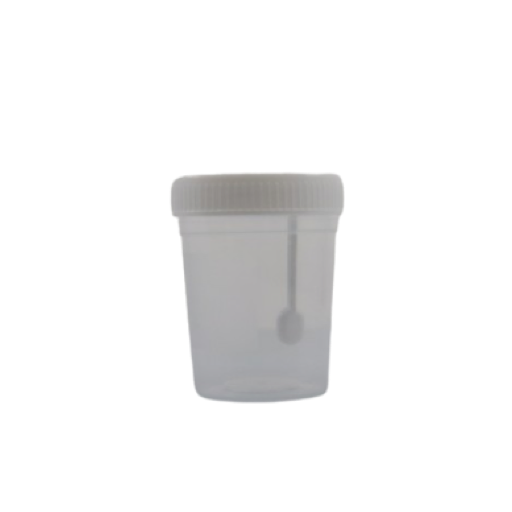 Contenedores para Muestras de Heces No Estéril de 100ml - Paquete con 25 piezas - Kabla