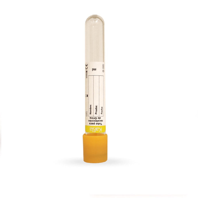 Contenedores de Orina Estériles de 120 ml en Empaque individual con tapa naranja - Caja con 300 piezas - Kabla Catálogo: CY-152