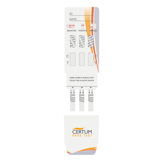 DOA-134 Panel multidrogas de 3 parámetros (THC/COC/AMP) - caja con 25 pruebas