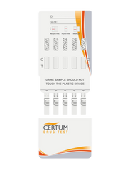 DOA-154 Panel multidrogas de 5 parámetros (THC/COC/AMP/MET/OPI) - caja con 25 pruebas