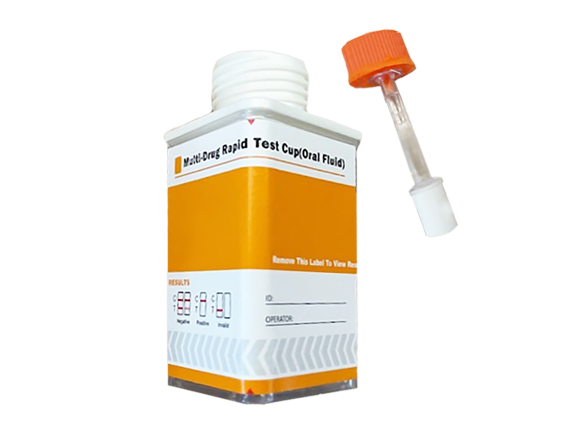 DSD-867-C Prueba de droga en saliva 6 Parámetros (MET50/COC20/AMP50/BAR50/BZO10/THC12) en vaso - Caja con 20 pruebas