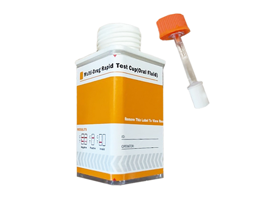 DSD-867-C Prueba de droga en saliva 6 Parámetros (MET50/COC20/AMP50/BAR50/BZO10/THC12) en vaso - Caja con 20 pruebas