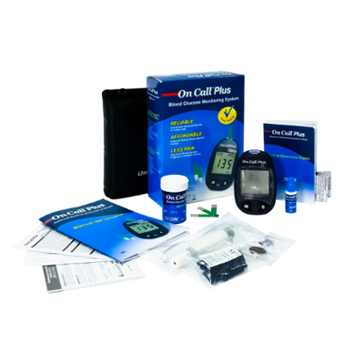 Glucometro On Call Plus (Kit De Inicio) - Medidor De Glucosa En Sangre marca On Call Plus