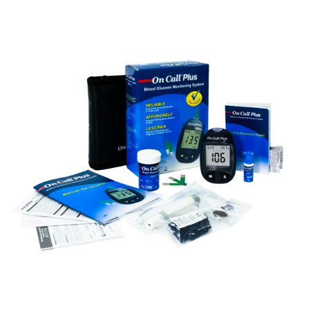 G113-111 Glucometro On Call Plus (Kit de Inicio) - Medidor de Glucosa en Sangre