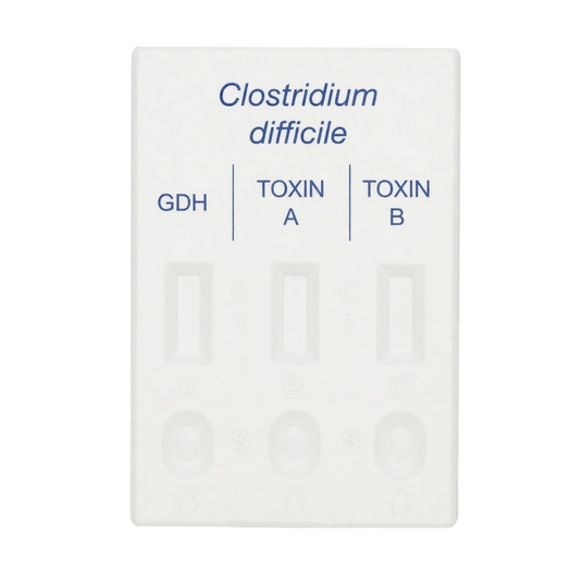 Prueba CerTest para detección de Clostridium Difficile (GDH/Toxina A/Toxina B) en Cassette - caja con 20 pruebas - marca CerTest