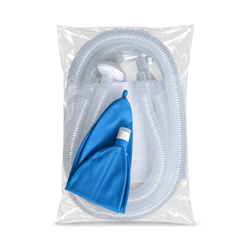 Cargue la imagen en el visor de la galería, Circuito de Anestesia Adulto Fijo en Y de 1.53mts. Incluye: Bolsa de 3 lts. y Filtro Bacteriano marca Hudson
