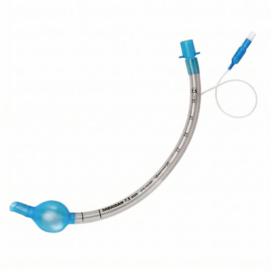 Tubo Endotraqueal con Globo con Alma de Acero 7.5 mm (30Fr) Long. 28-30 cm. marca Hudson