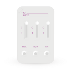 IDRC-301 Prueba 3 en 1 para detección de Anticuerpos (IgM) de Influenza (A, B) y Parainfluenza combo en panel - Caja con 20 piezas