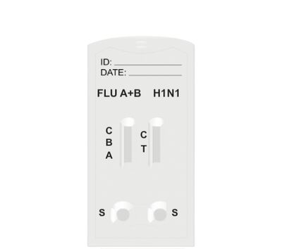 Prueba Rápida De Cassette Para La Detección De Influenza Tipo A, B Y Tipo A (H1N1) - 10 Pruebas - marca Certum