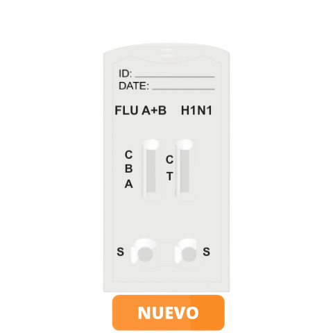 IINA-525 Prueba Rápida de Cassette para la detección de Influenza tipo A, B y tipo A (H1N1) - 10 pruebas