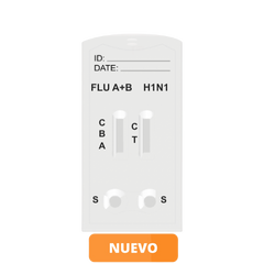 IINA-525 Prueba Rápida de Cassette para la detección de Influenza tipo A, B y tipo A (H1N1) - 10 pruebas