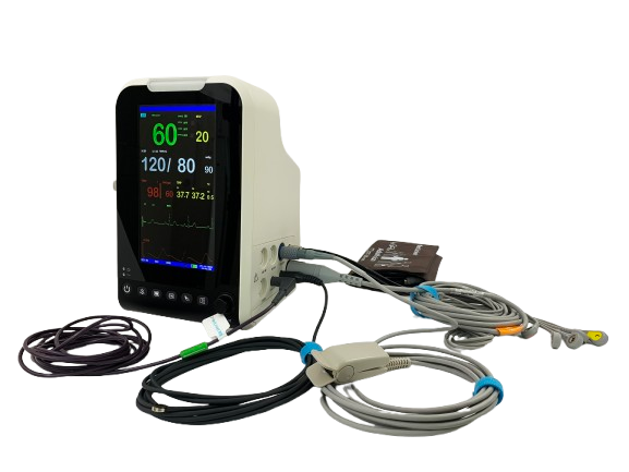 Monitor De Signos Vitales/Multiparametros De 7" Portátil, Capnografia
